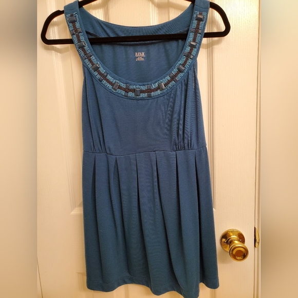 a.n.a Beaded tank top with back bow XL - Picture 7 of 15